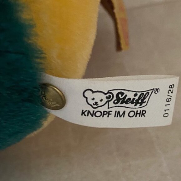 Vintage Steiff 1988 Ltd Ed "Roly-Poly" Clown Mohair Plush Toy Germany #1572/3000 - Picture 6 of 7